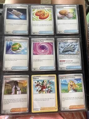 Pokémon Cards TCG Base Set Lot Of 9 Item Supporters Trainers